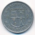 Mauritius, 1 rupee, 1991