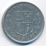 Mauritius, 1 rupee, 1997