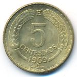Чили, 5 сентесимо (1969 г.)