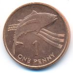 Saint Helena Island and Ascension, 1 penny, 1997