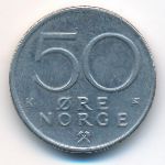 Норвегия, 50 эре (1984 г.)
