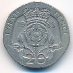 Великобритания, 20 пенсов (1983 г.)