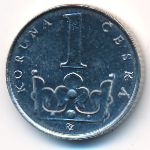 Czech, 1 koruna, 1997