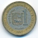 Venezuela, 1 bolivar, 2007