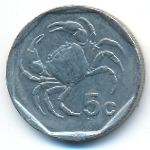 Malta, 5 cents, 1998
