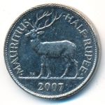 Mauritius, 1/2 rupee, 2007