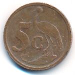 South Africa, 5 cents, 2004