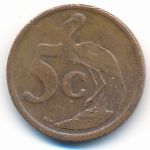 South Africa, 5 cents, 2008