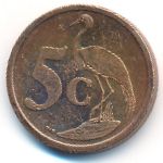 South Africa, 5 cents, 2008