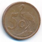 South Africa, 5 cents, 2008