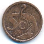 South Africa, 5 cents, 2008