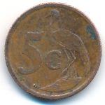 South Africa, 5 cents, 2008