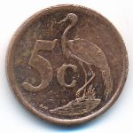 South Africa, 5 cents, 2008