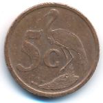 South Africa, 5 cents, 2008
