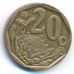 ЮАР, 20 центов (2008 г.)