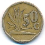 South Africa, 50 cents, 1995