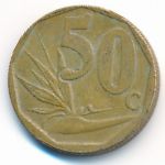 South Africa, 50 cents, 2008