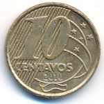 Brazil, 10 centavos, 2010