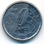 Brazil, 50 centavos, 2007