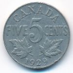 Канада, 5 центов (1929 г.)