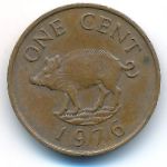 Бермудские острова, 1 цент (1973–1976 г.)