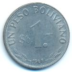 Боливия, 1 песо боливиано (1968 г.)