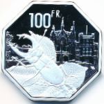 Леднице., 100 франков (2021 г.)