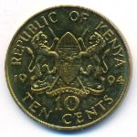 Кения, 10 центов (1994 г.)
