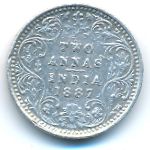 Британская Индия, 2 анны (1887–1894 г.)