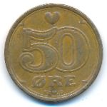 Дания, 50 эре (1989 г.)