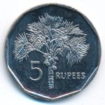 Seychelles, 5 rupees, 1997