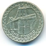 Великобритания, 1 фунт (2005 г.)