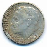 USA, 1 dime, 1963