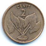 Кирибати, 2 цента (1992 г.)