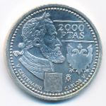 Spain, 2000 pesetas, 2000