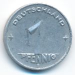 German Democratic Republic, 1 pfennig, 1950