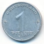 German Democratic Republic, 1 pfennig, 1952