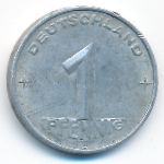 German Democratic Republic, 1 pfennig, 1952