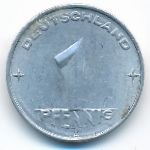 German Democratic Republic, 1 pfennig, 1952