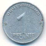 German Democratic Republic, 1 pfennig, 1952