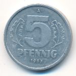 ГДР, 5 пфеннигов (1983 г.)