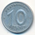 German Democratic Republic, 10 pfennig, 1948