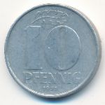 German Democratic Republic, 10 pfennig, 1971