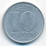 German Democratic Republic, 10 pfennig, 1971