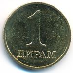 Таджикистан, 1 дирам (2019 г.)
