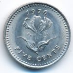 Родезия, 5 центов (1976 г.)