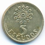 Portugal, 5 escudos, 1998