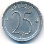 Belgium, 25 centimes, 1973
