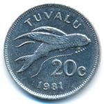 Тувалу, 20 центов (1981 г.)