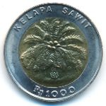 Indonesia, 1000 rupiah, 1993–2000